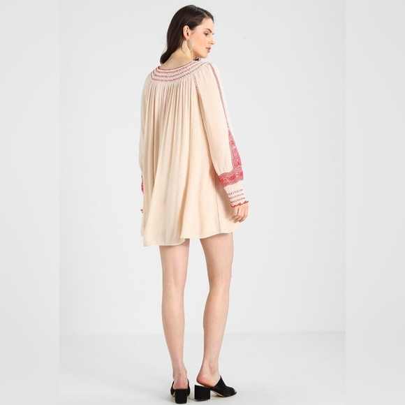 NWOT Free People Wind Willow Mini Peasant Dress Size Small - Picture 2 of 4